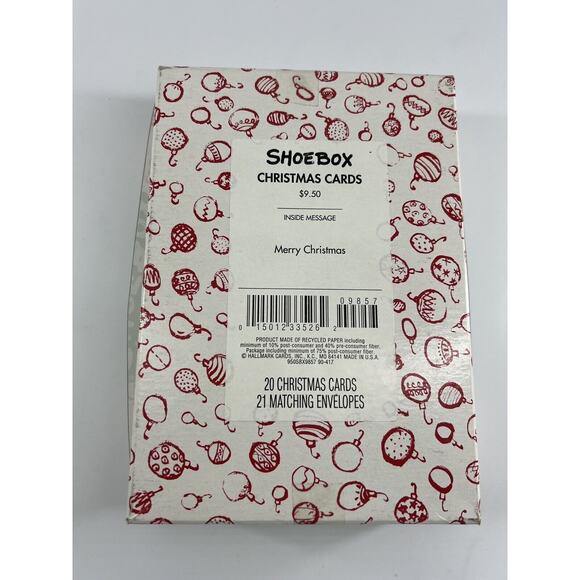 Vintage Shoebox Christmas Cards 20 Greeting Cards & 21 Envelopes 90s 3 Boxes New - Picture 3 of 7